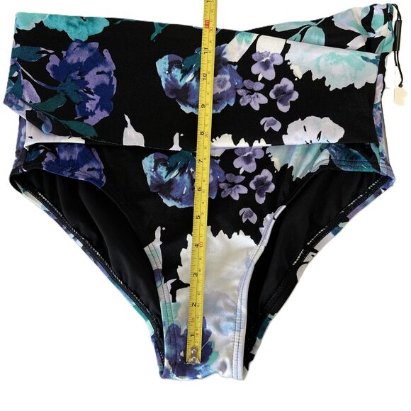 NEW Calvin Klein Womens Floral Print High Waisted Swimsuit Bottom Medium - Picture 3 of 5